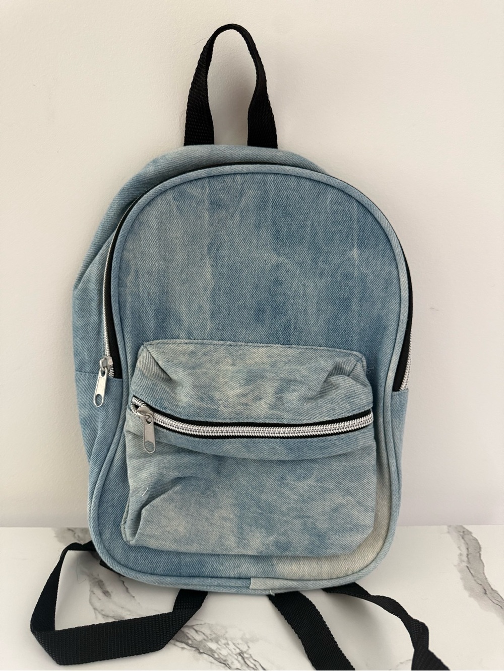 Denim Mini Backpack